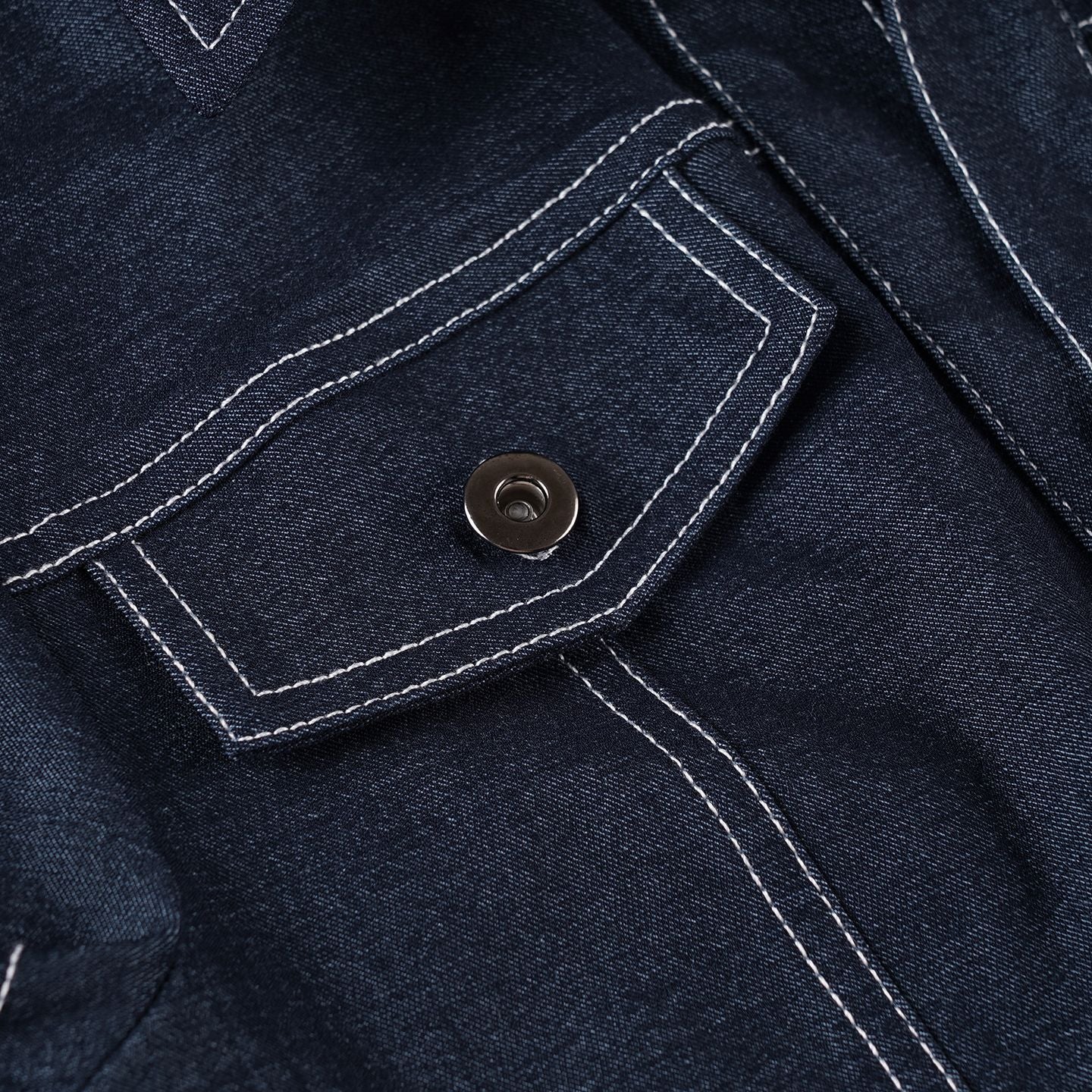 Women's Street Style Chic Turn-Down Collar Slim Waist Short Sleeve Denim Shirt 15