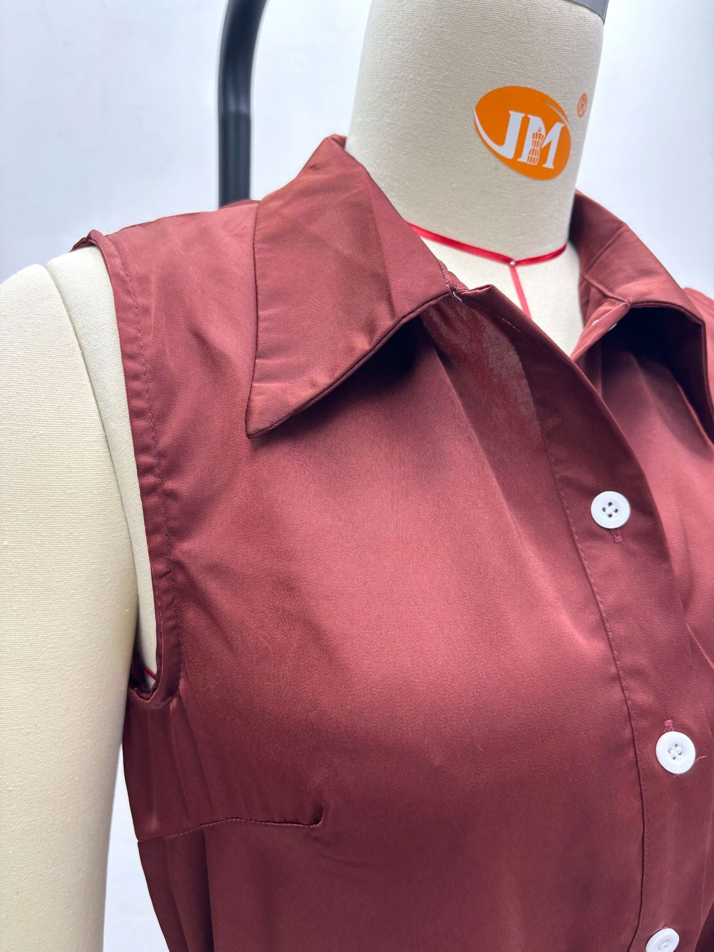 African Women's Loose Elegant Belt Slim Fit Vest Dress Plus Size Trendy Maxi Dress 12