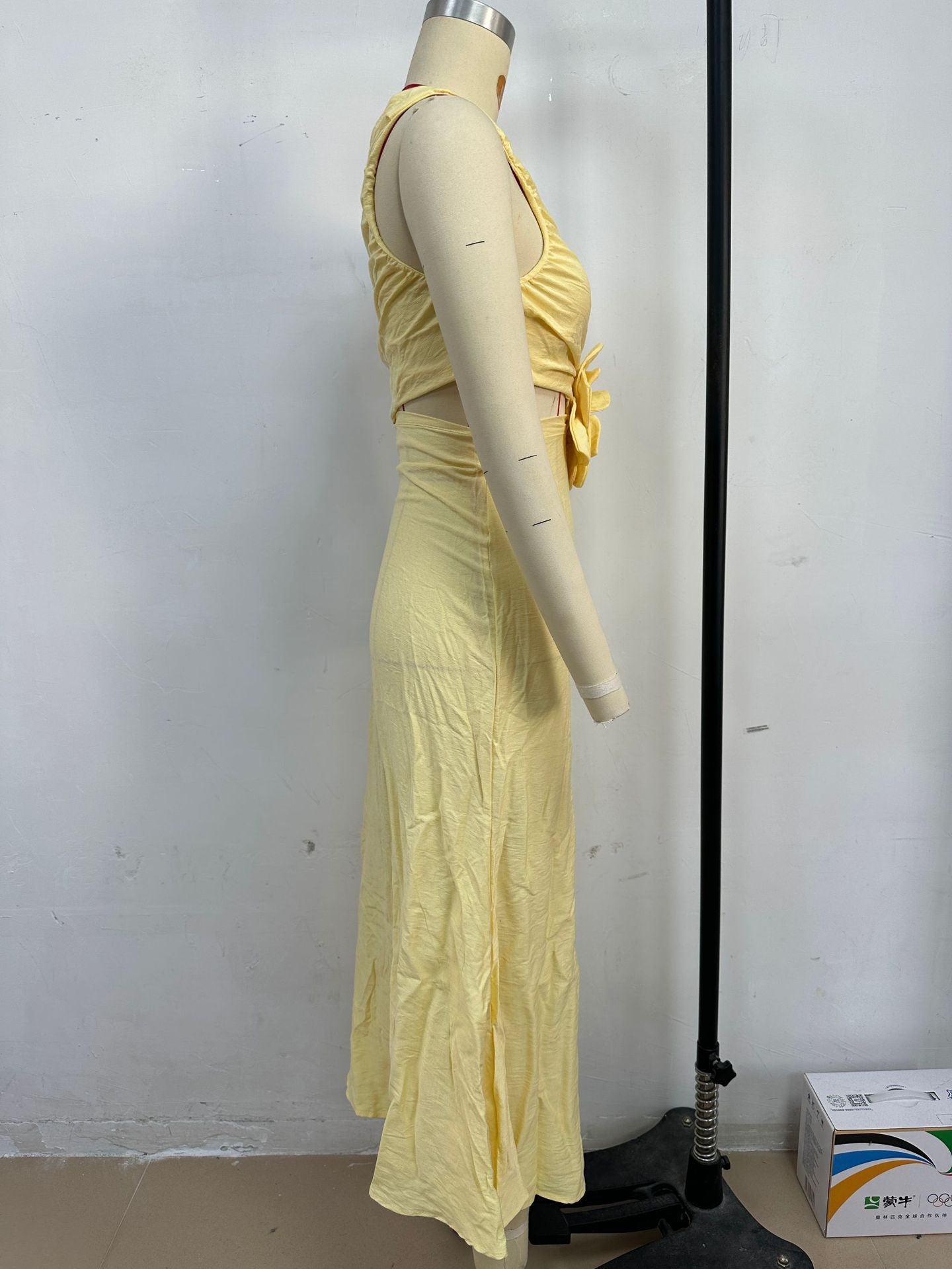 Summer Fashion Women's Sexy Slash shoulder Solid Color Slim Dress 9