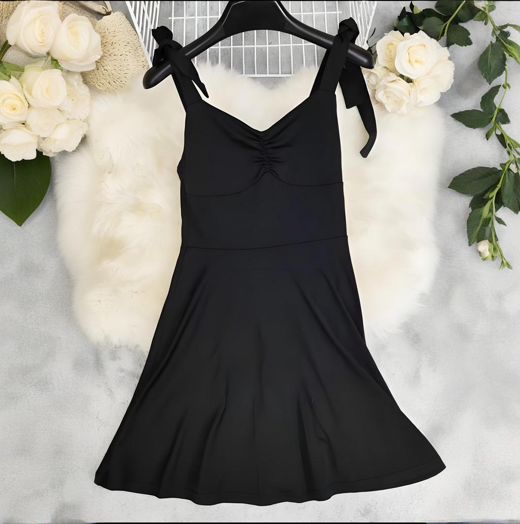 Women Spring/Summer Sexy Solid Strap Dress 3