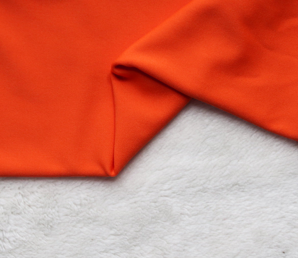 Plus Size Women Solid Round Neck Irregular Top 11