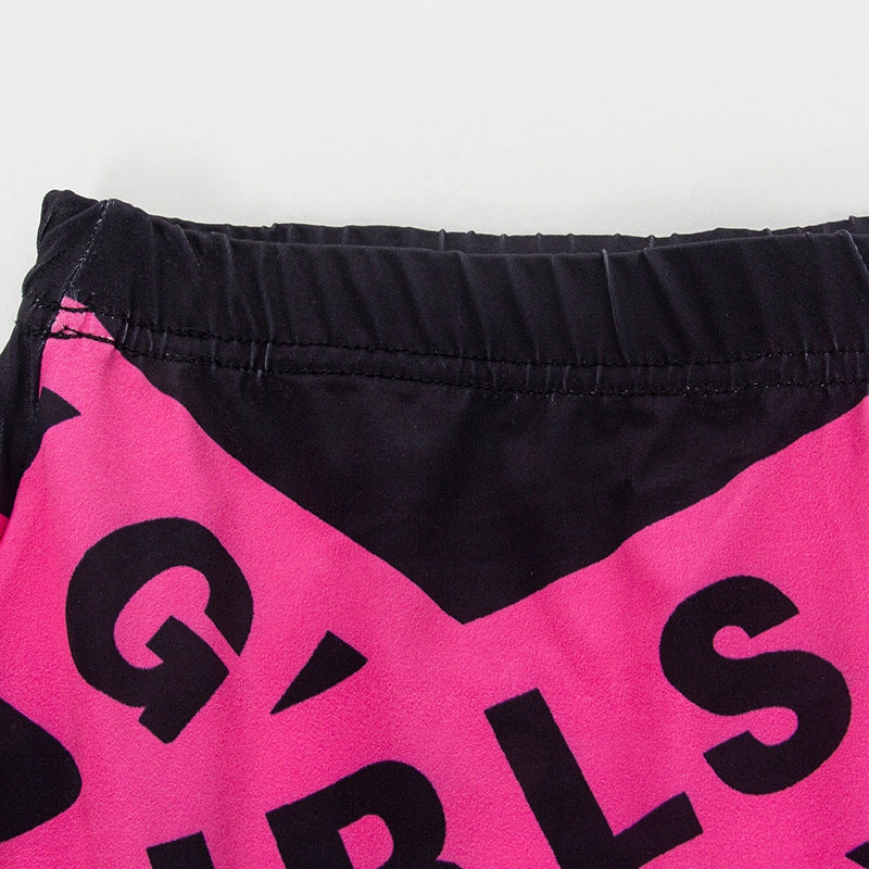 Spring Summer Style Sleeveless Fashion Letter Printed Strapless Top Long Skirt Women's Two Piece Set 11