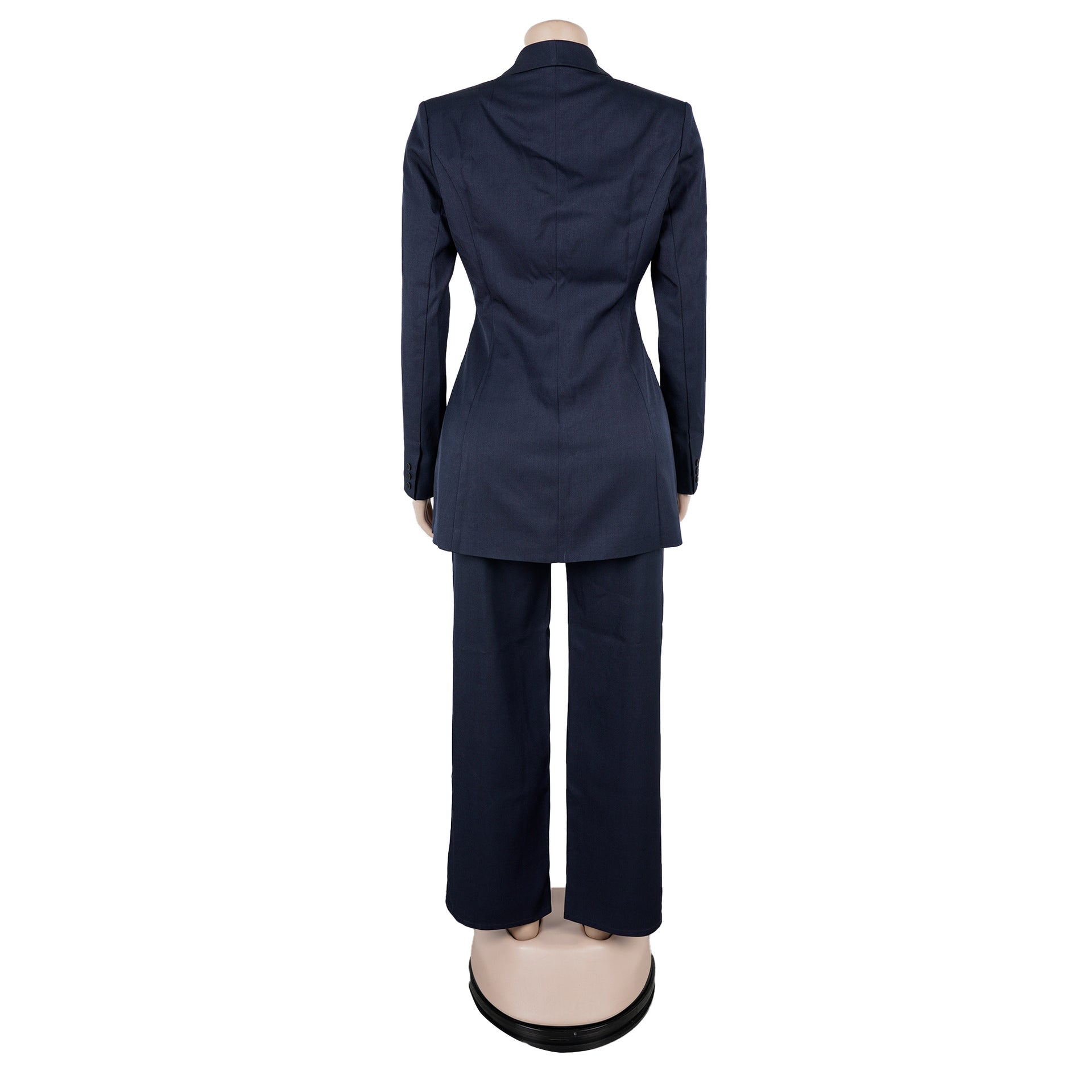Women Elegant Turndown Collar Blazer and Pants Two-Piece Set 8