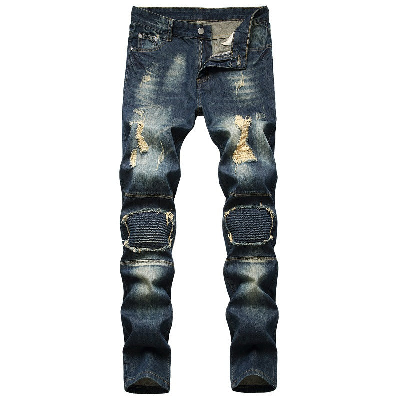 Men'S Style Trendy Distressed Ripped Denim Pants 3