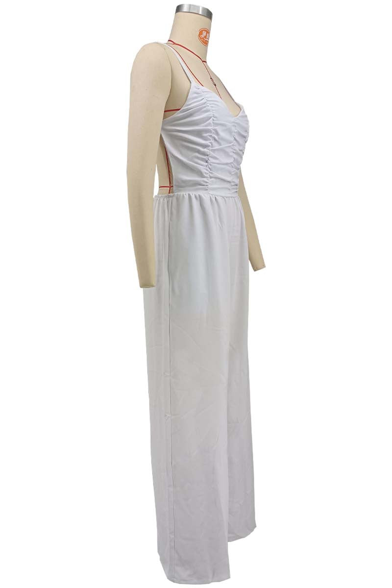 Casual Fashion Summer Strappy Low Back Sexy Solid Color Jumpsuit 11