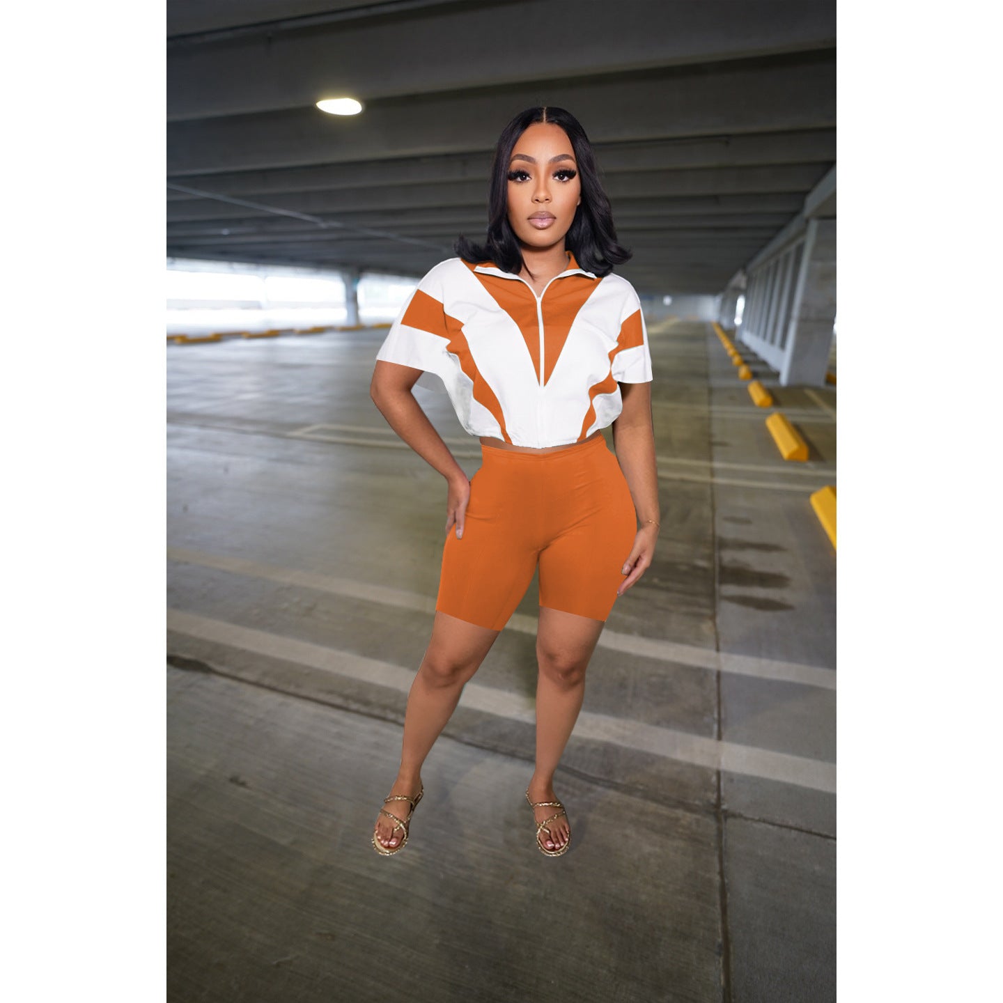 Summer Casual Bat Short-Sleeve Batwing Sports Two Piece Shorts Set 4