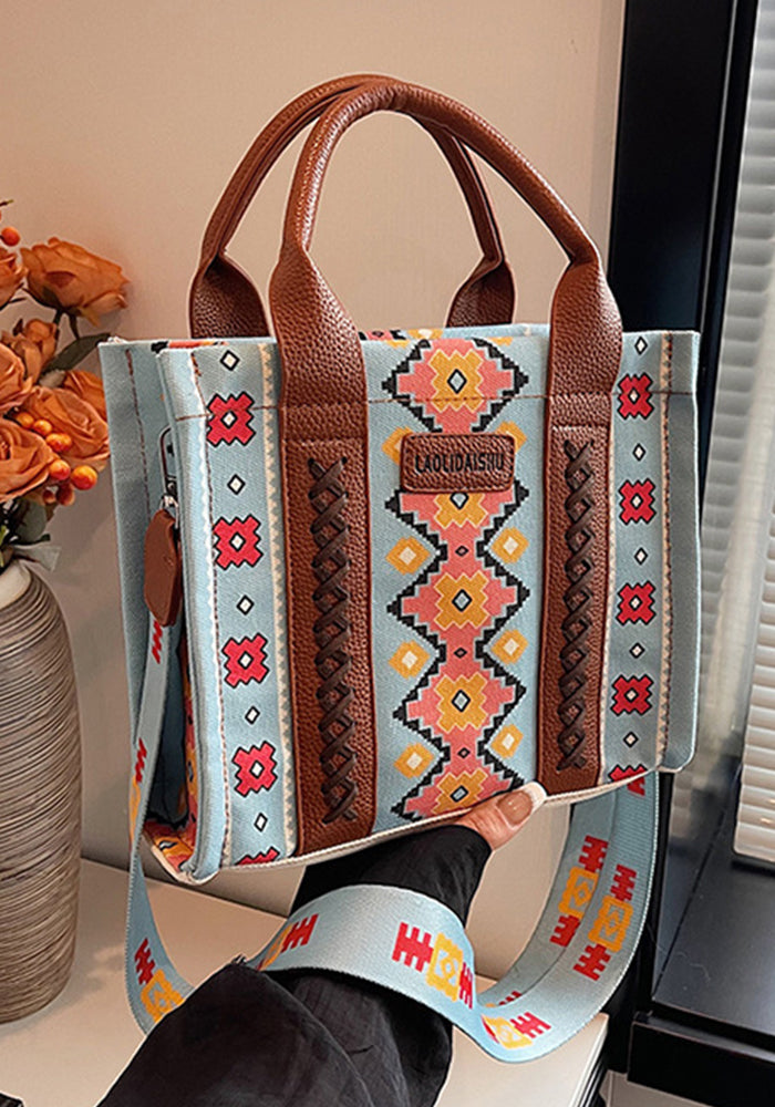 Women Summer Canvas Printed Shoulder Bag Handbag Crossbody Tote Bag