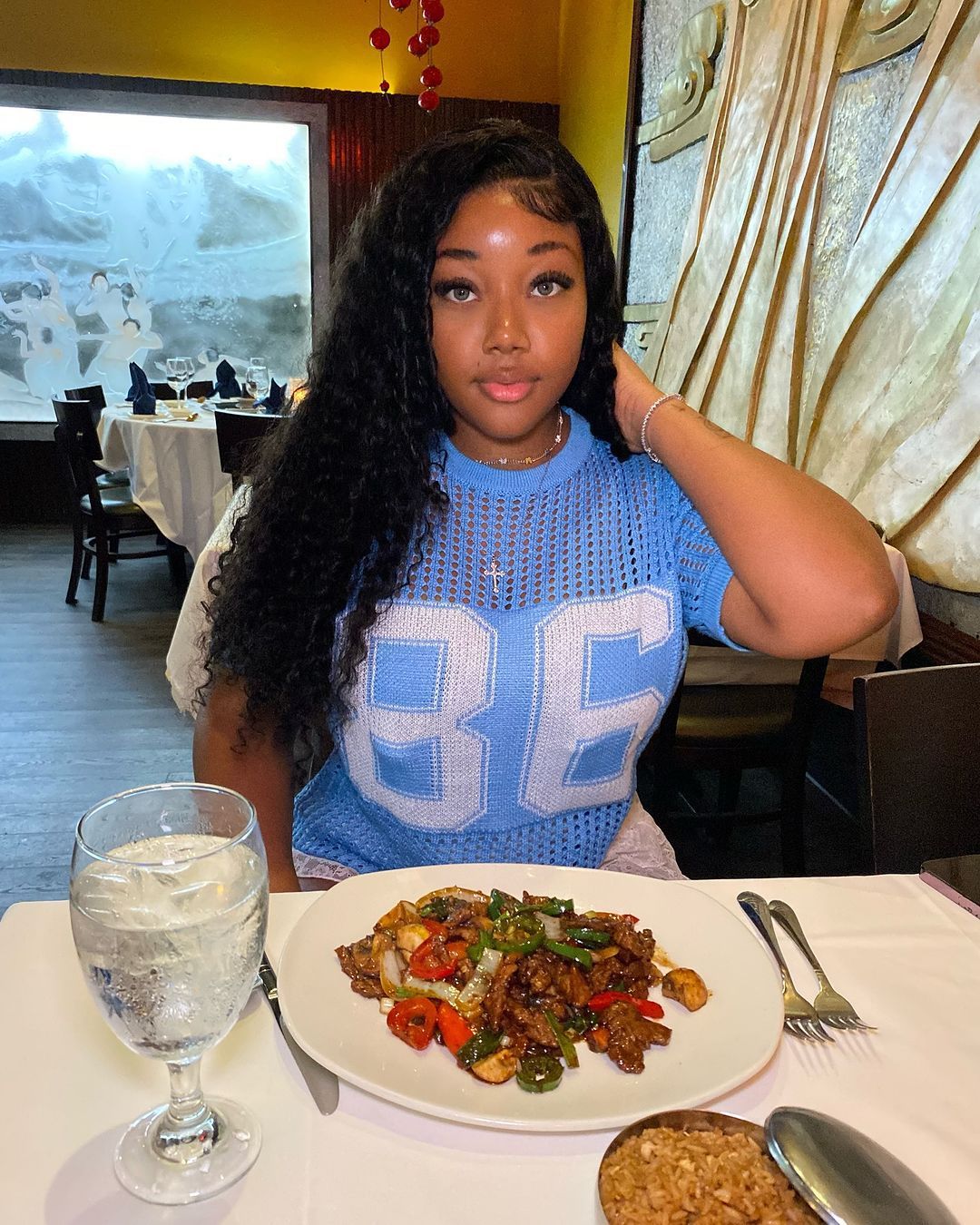 Women summer Patchwork print mesh sports short sleeve Top 7