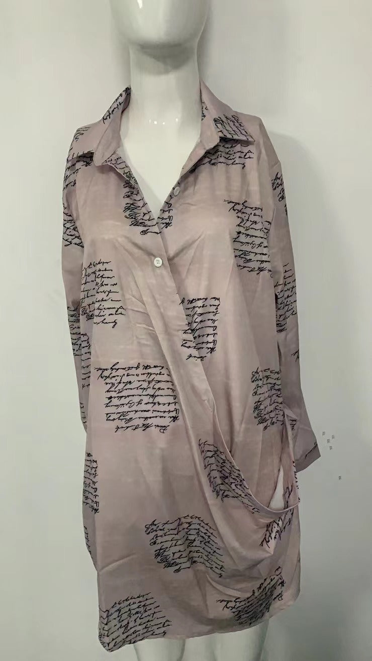 Women Sexy Fashion Print Long Sleeve Shirt 21