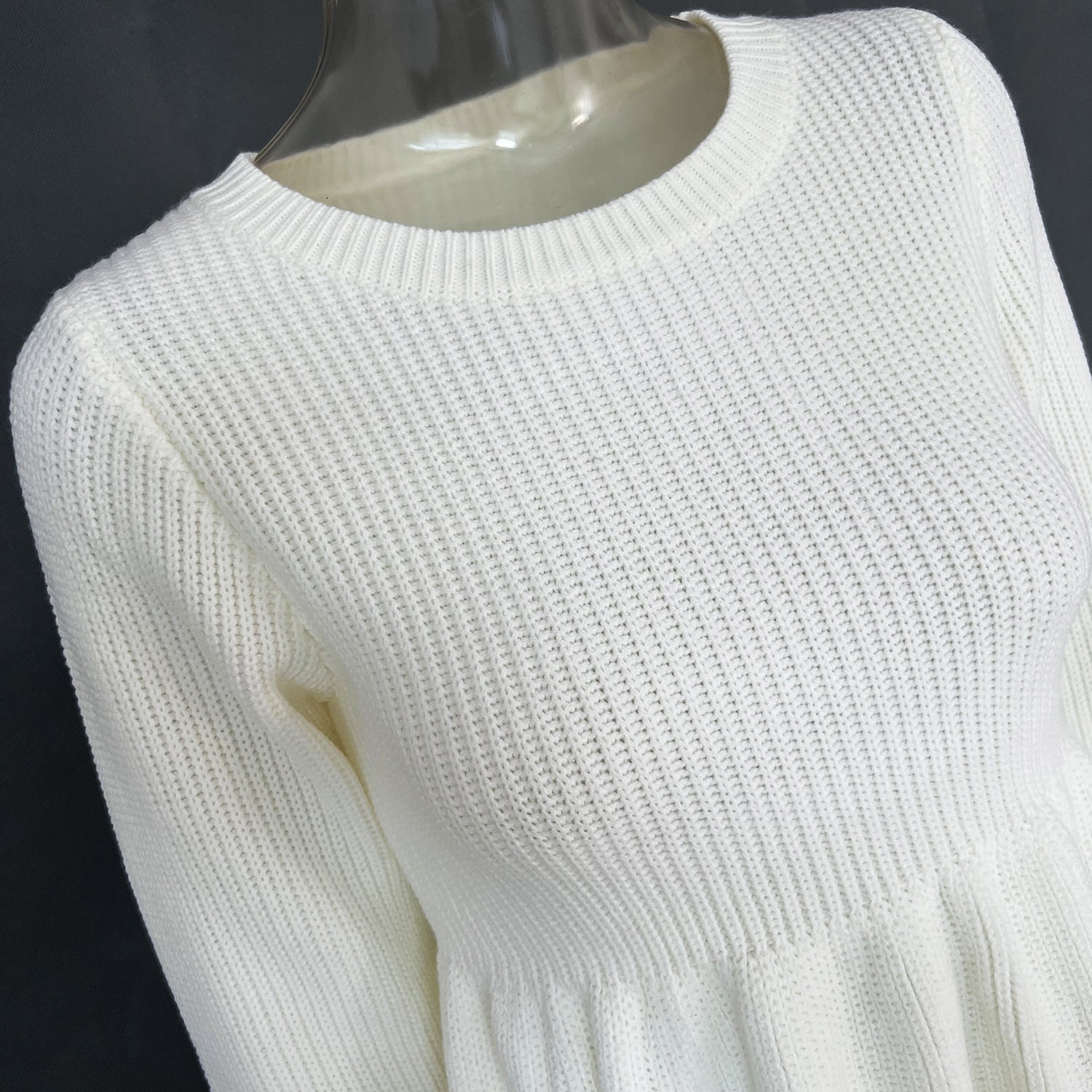 Autumn And Winter Women's Solid Color Sweater Dress 21