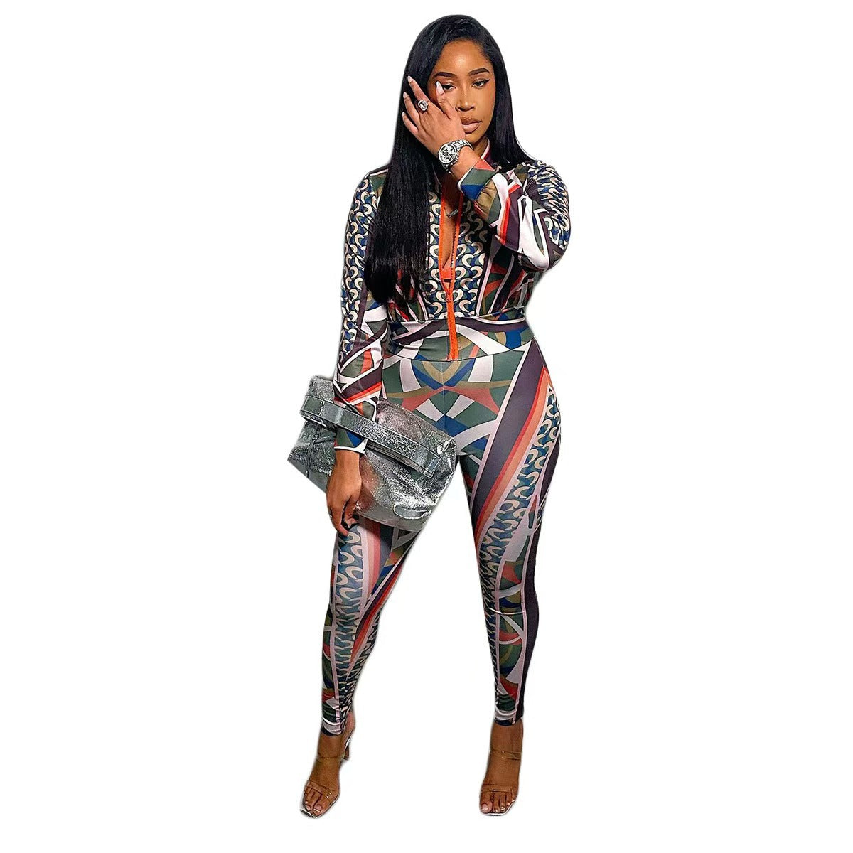 Women's Sport Casual Fashion Print Two-Piece Pants Set 16
