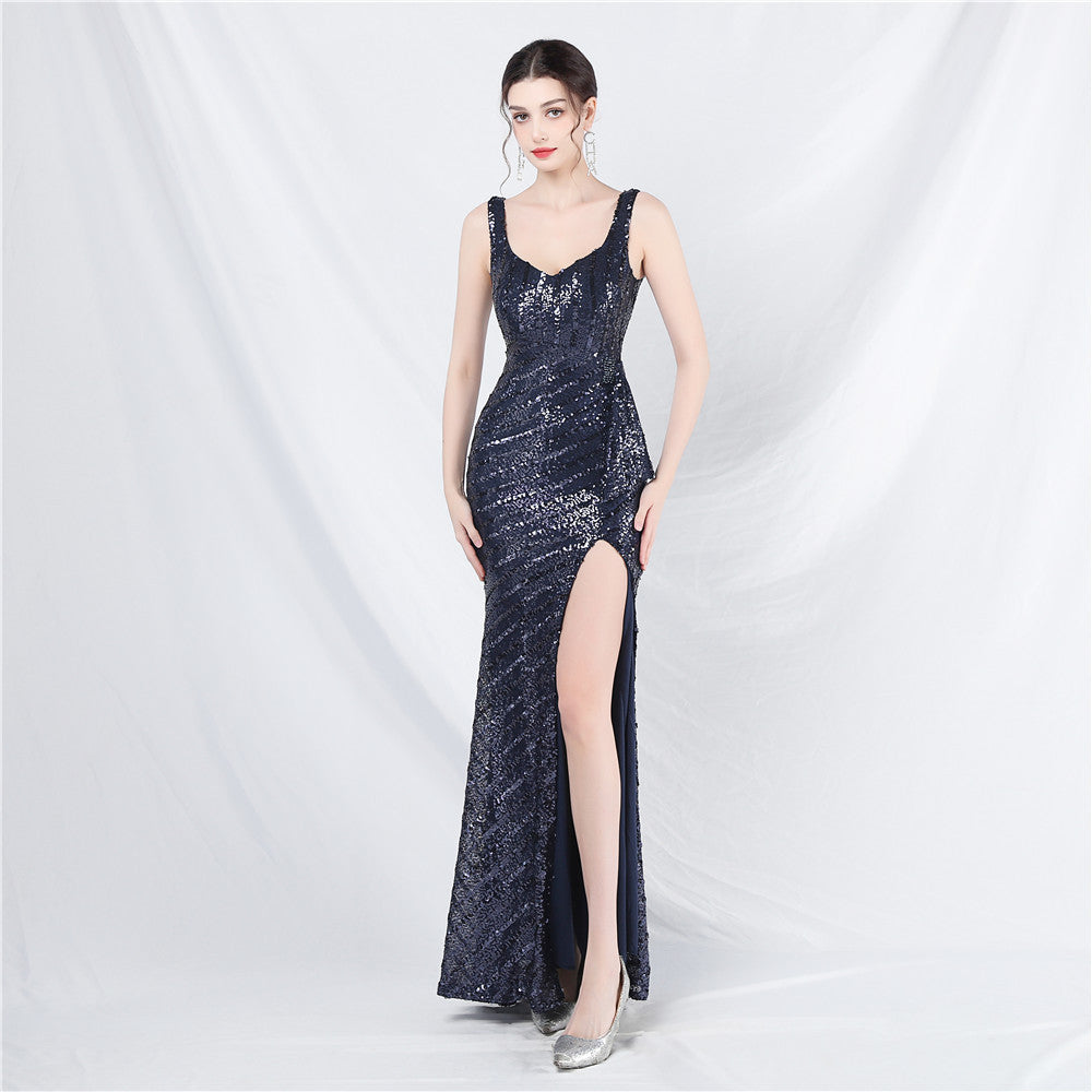 Women sequined evening gown 14