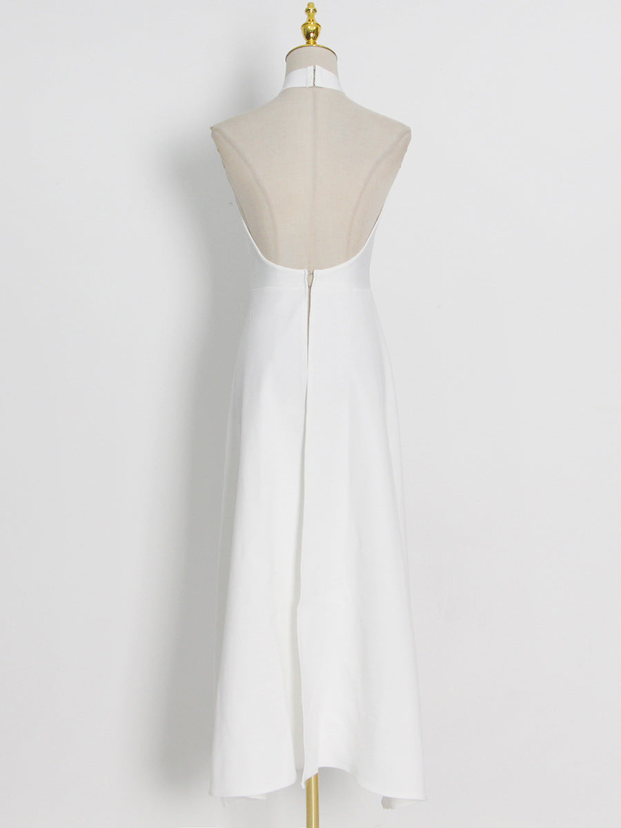 Fashion Two-Piece Spring Round Neck Sleeveless Slim Waist Irregular Two Piece Set 15