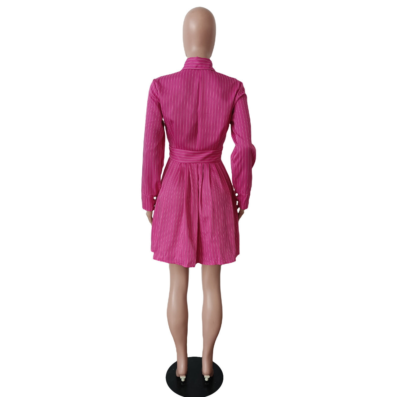 Women long sleeve shirt pleated skirt 18