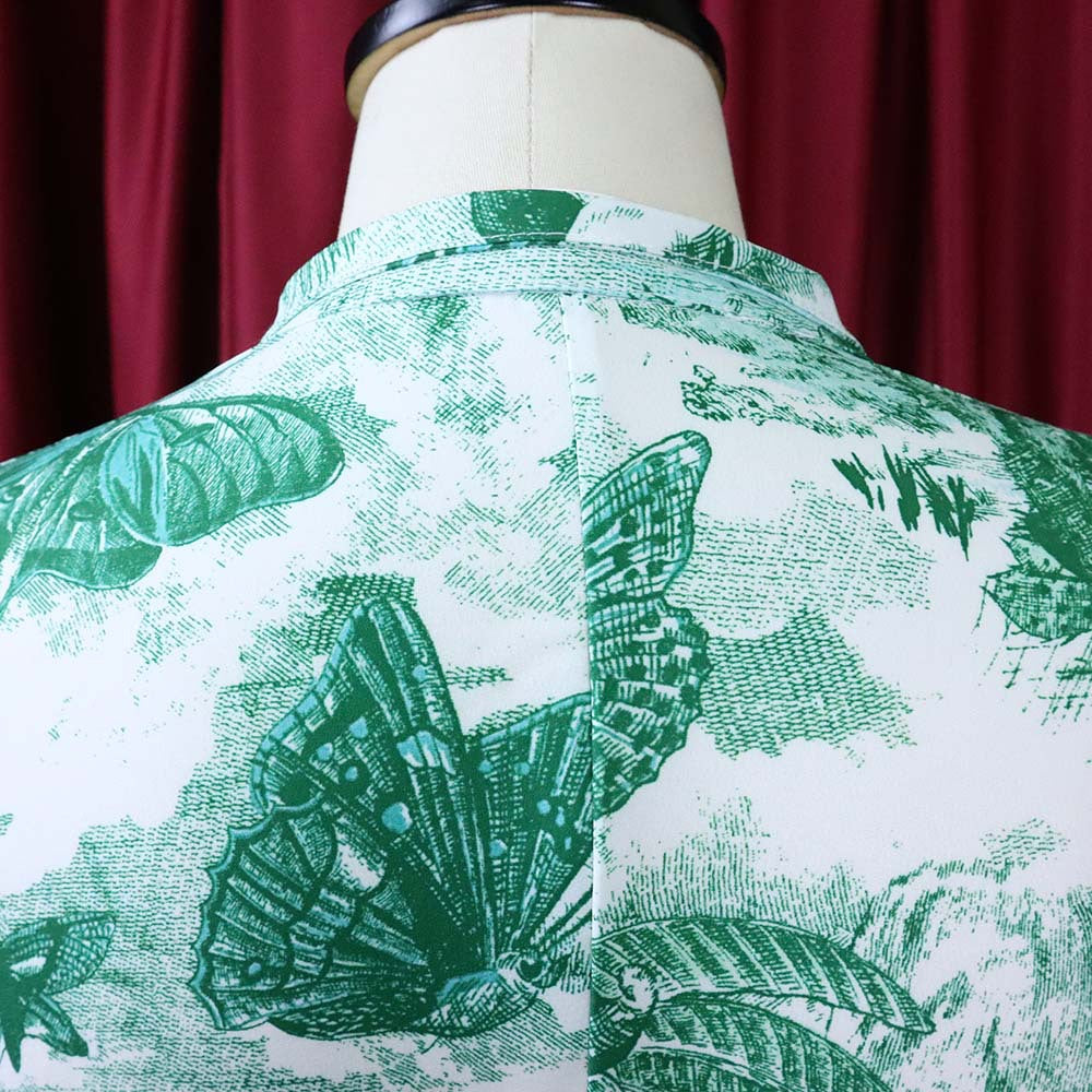 Plus Size Summer Women Printed Short Sleeve Dress 23