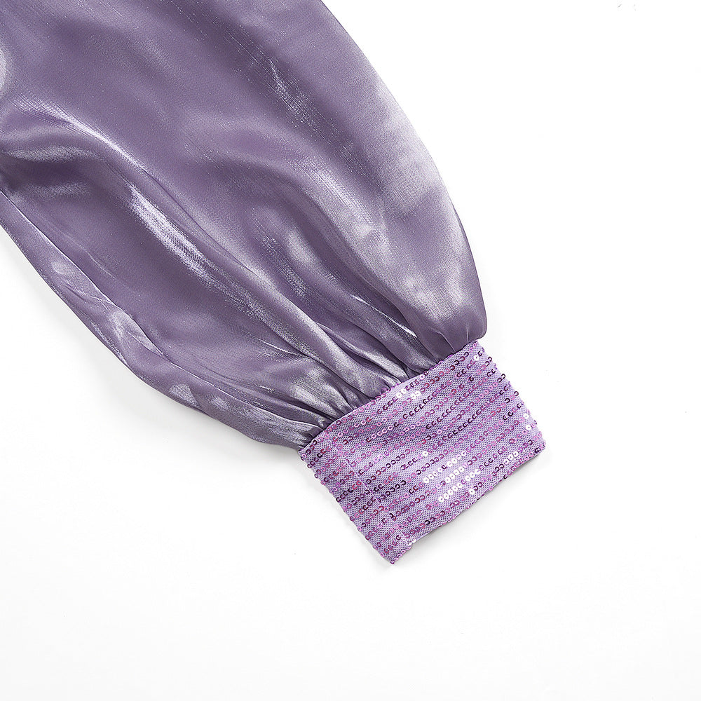 Africa Plus Size Women's Fashion Loose Sequin Evening Dress 19