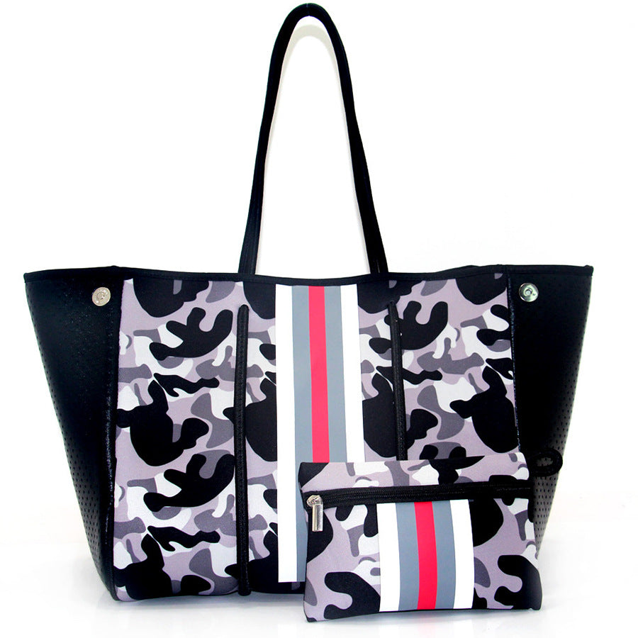 Diving Material Tote Crossbody Shoulder Bag Outdoor Casual Large Capacity Beach Handbag 10