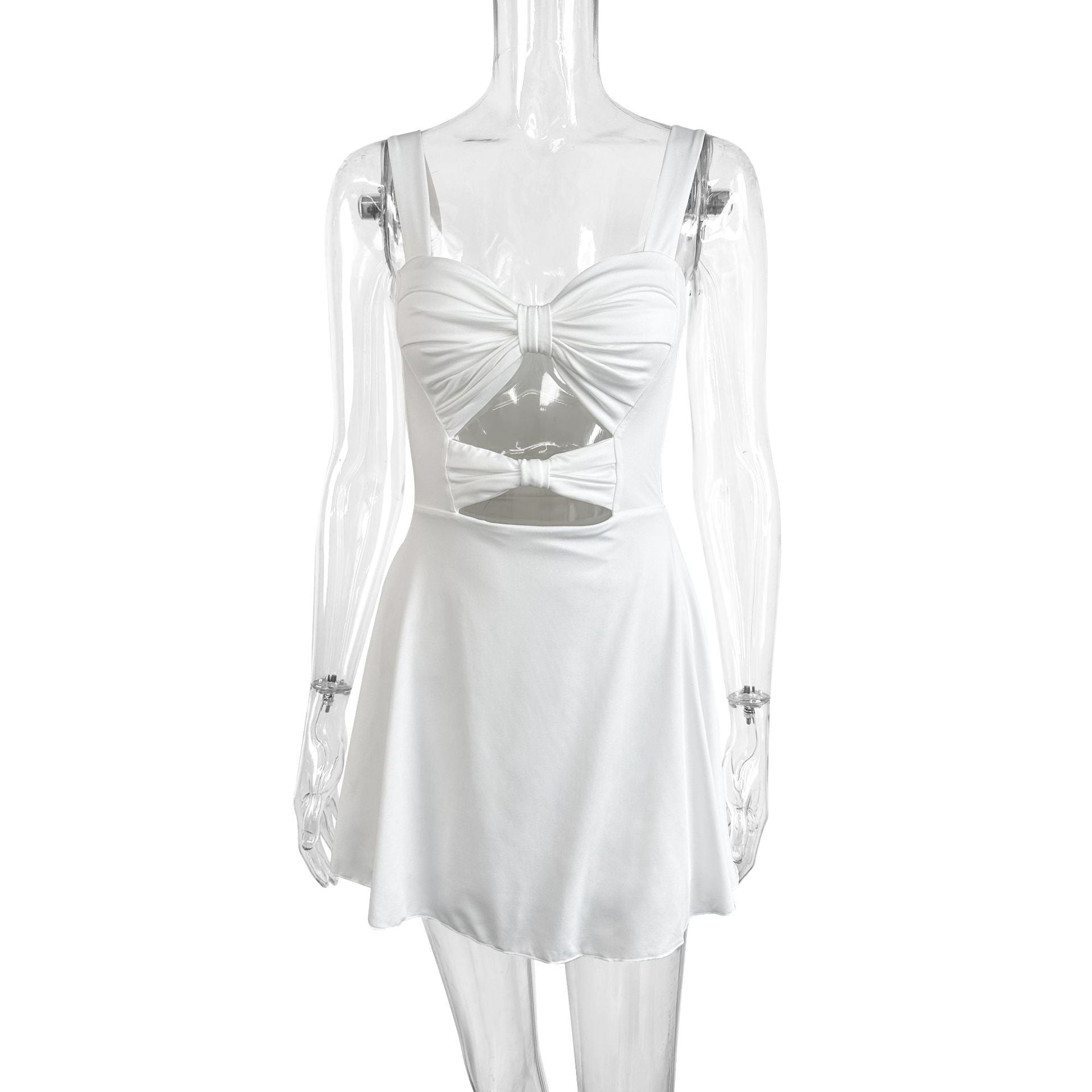 Summer Sleeveless Hollow-Out Bodycon Chic Mini Dress 7