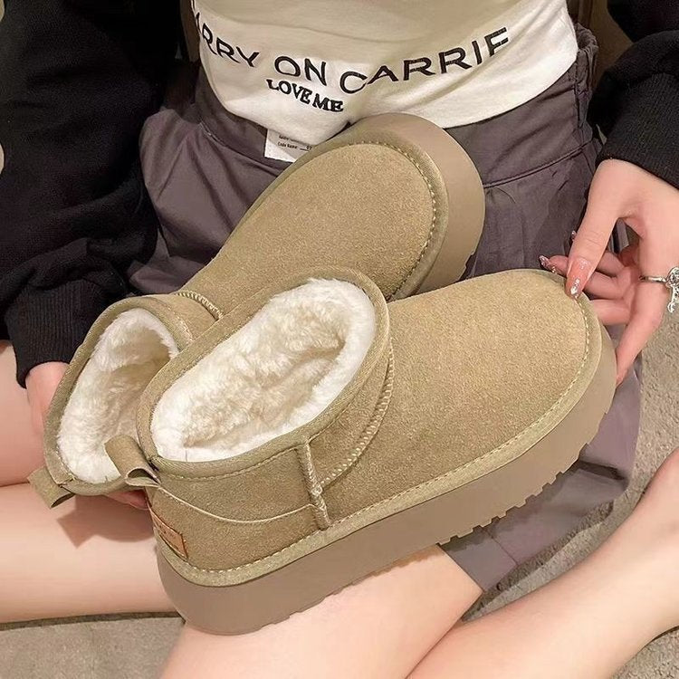 Women winter warm snow boots 5