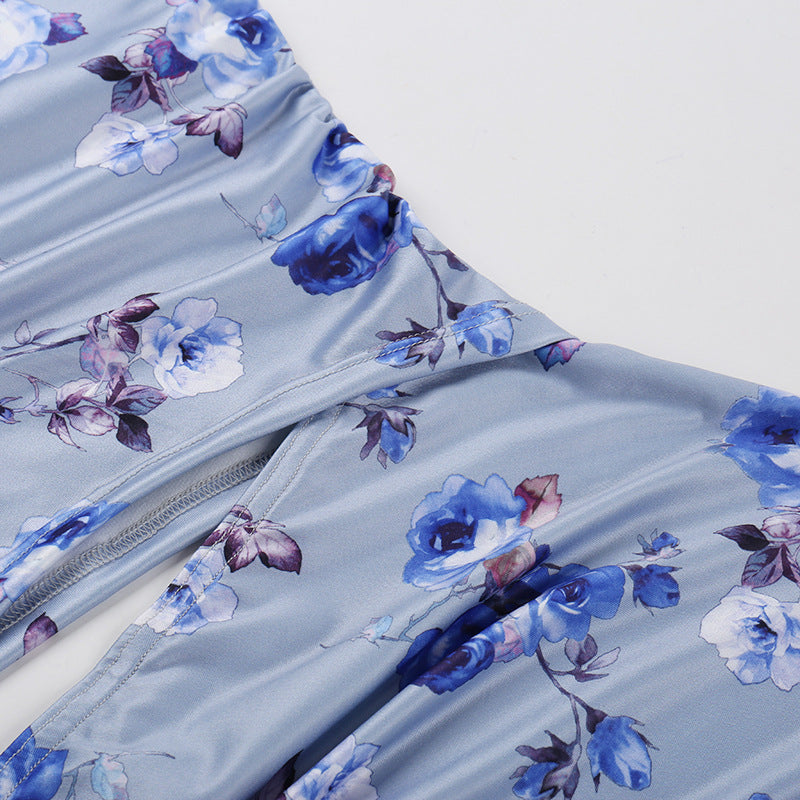 Women printed sexy summer Beach Holidays dress 14