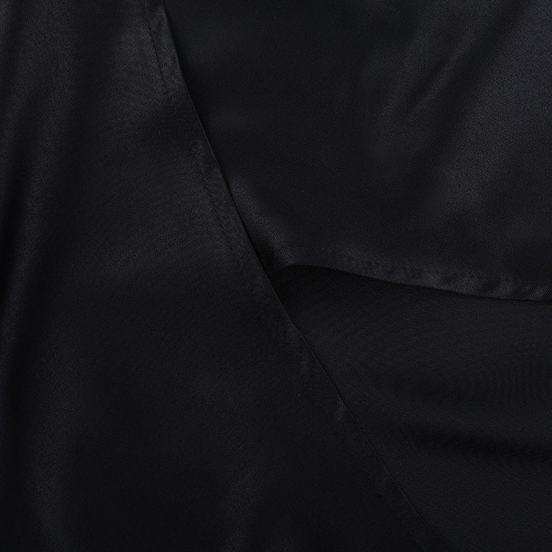 Satin Slit Strap Formal Maxi Dress 14