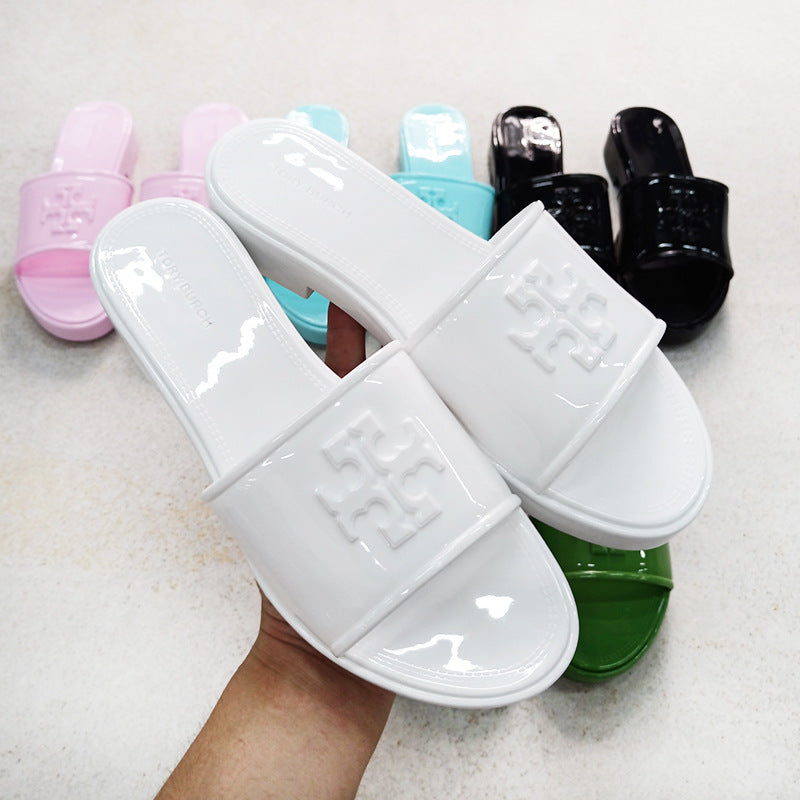 Fashion Medium Heel Slippers 3