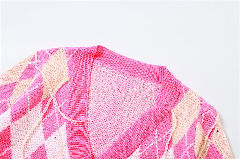 Autumn Women's Fashion Contrast Color Tassel Jacket High Waist Slim Shorts Two Piece Set For Women 17