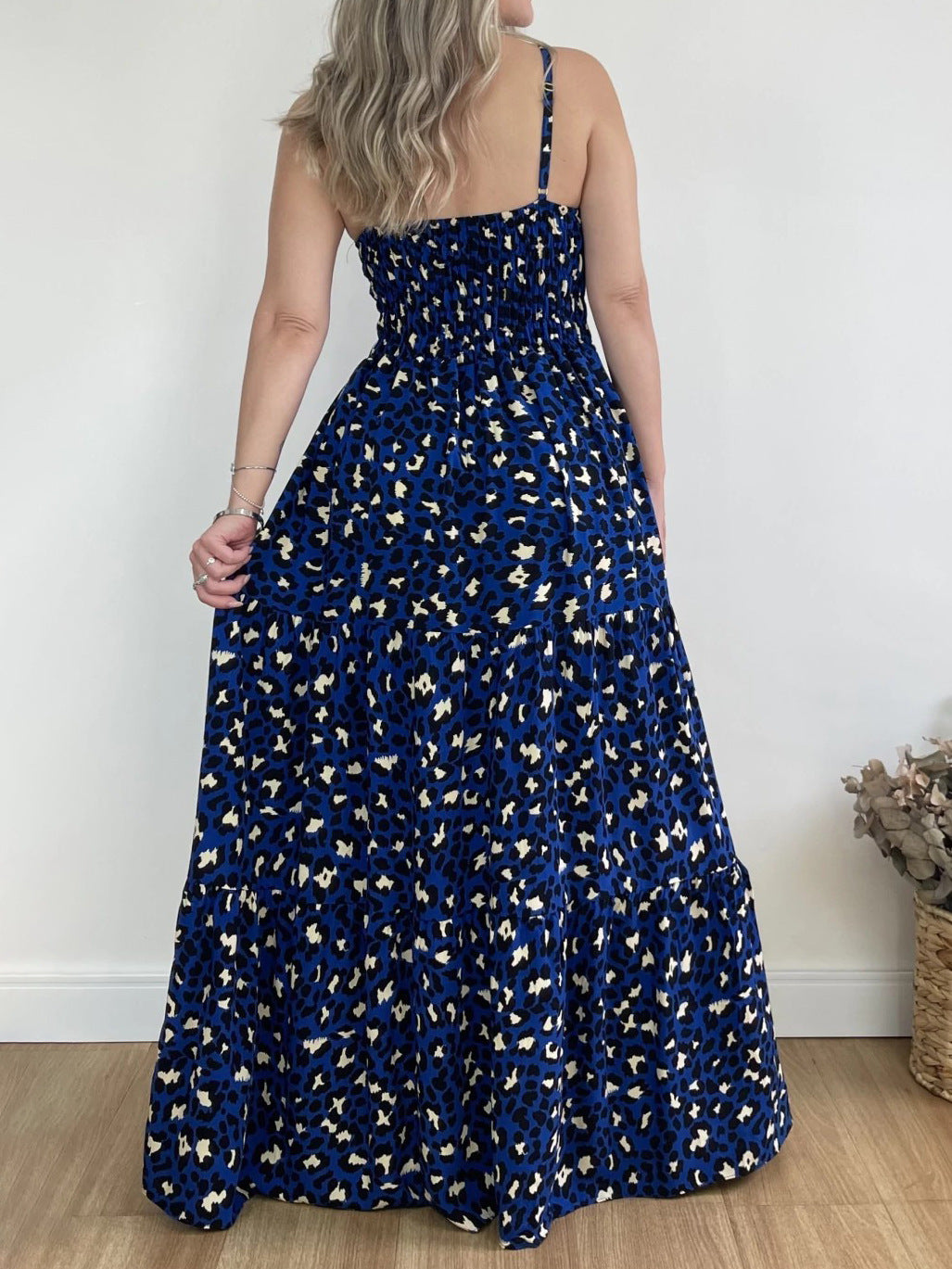 Women's Print Holidays Casual Sleeveless Leopard Print A-Line Dress