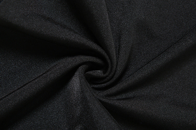 Spring Fashion Street Trend Off Shoulder Fur Patchwork High-Waist Hollow Women's Jumpsuit 16