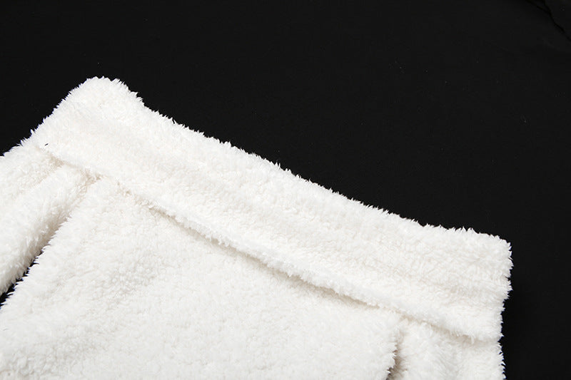 Autumn and Winter Women Sexy Off Shoulder Crop Top And Bodycon Skirt Two-piece Set 12