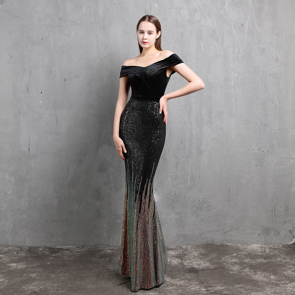 Long Super Fat Size Plus Size Fat Beauty Formal Party Evening Dress Mermaid Dress 8