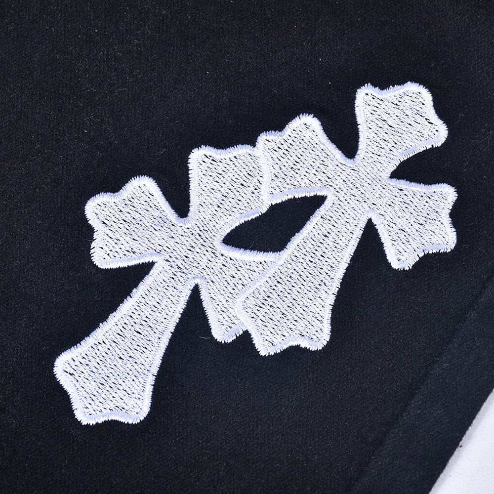 Sexy Low Rise Denim Embroidered Cutout Style Stretch Tight Fitting Pants 24