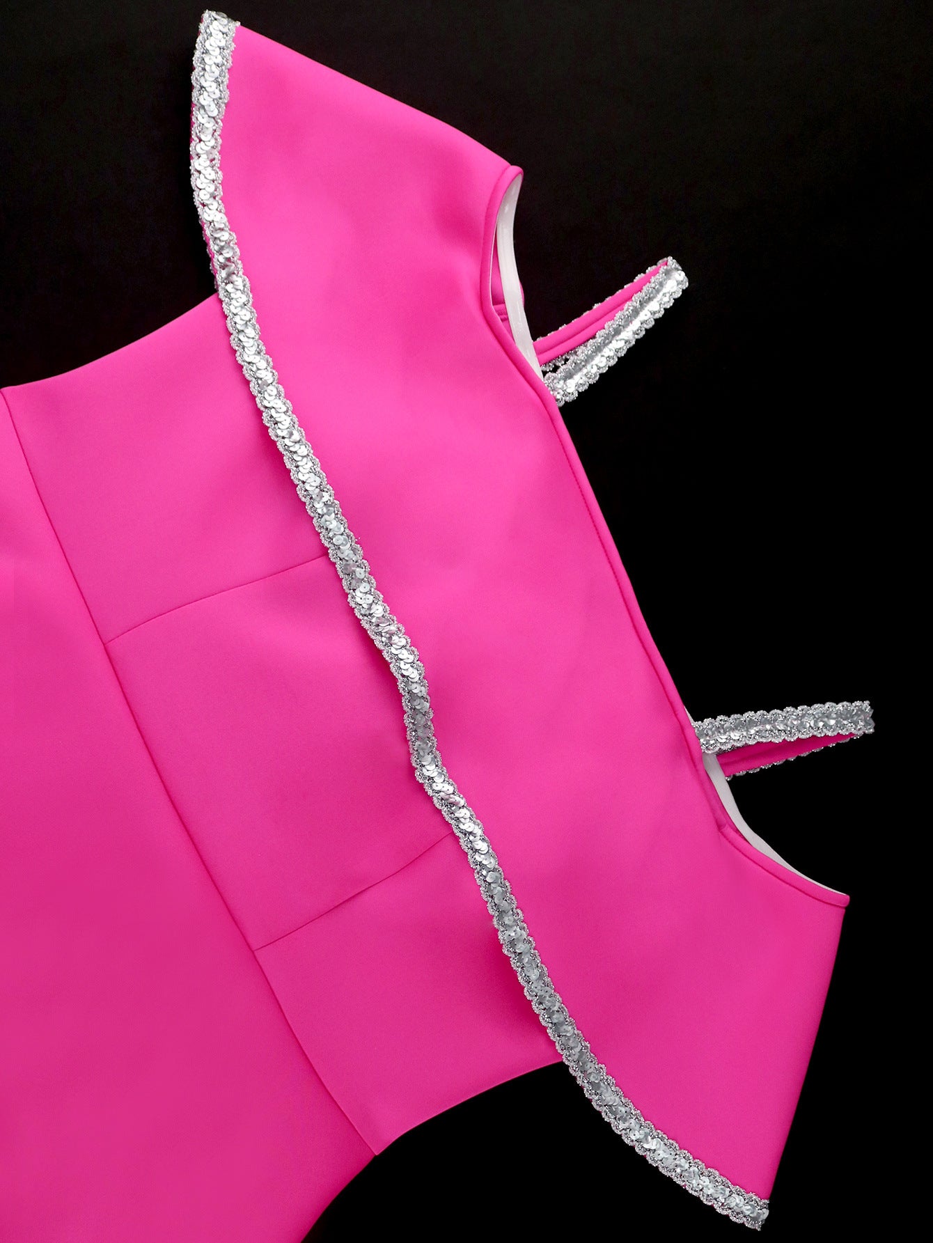 Women Ruffle Off Shoulder Elegant Sequin Dress 7