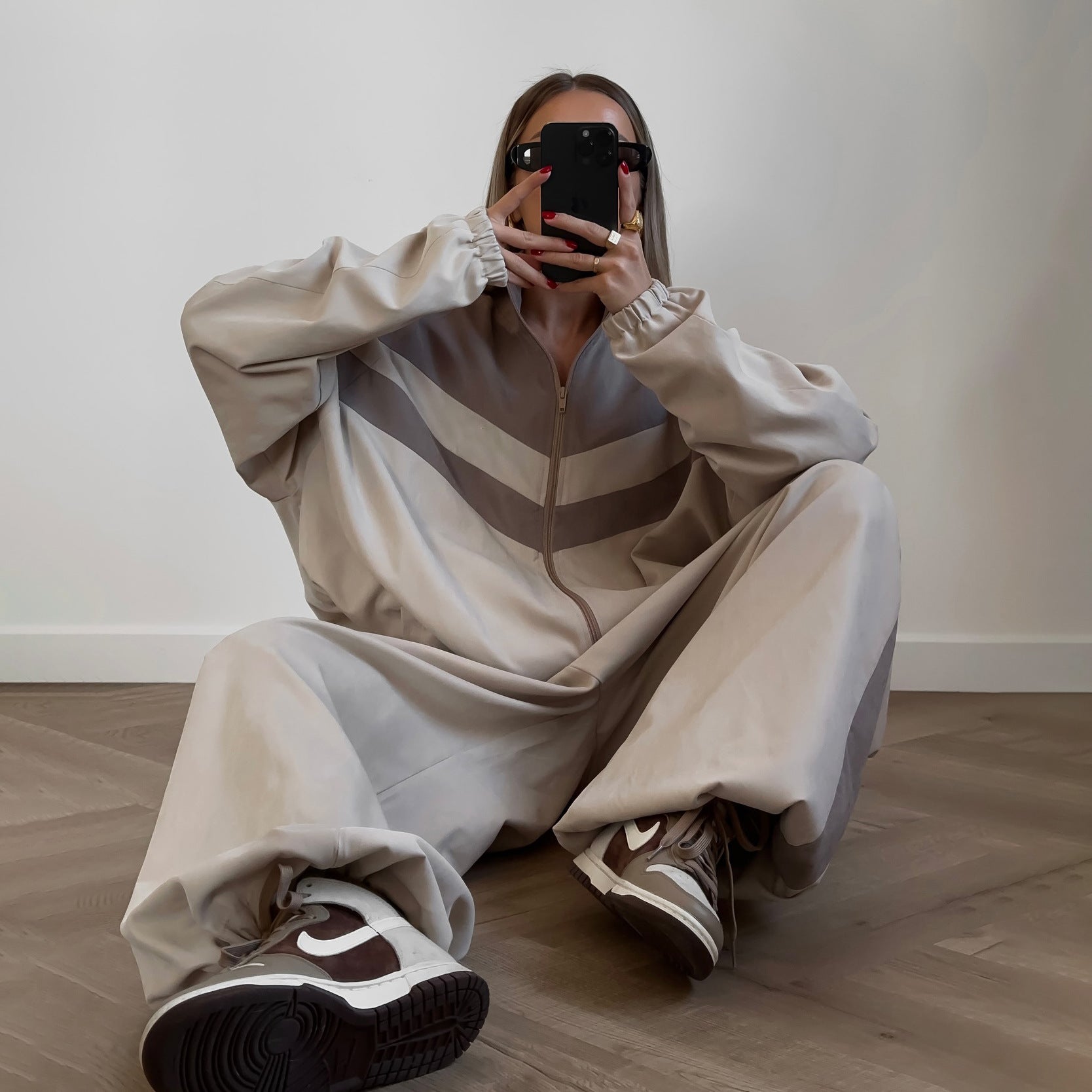 Women Patchwork Two Piece Set 4