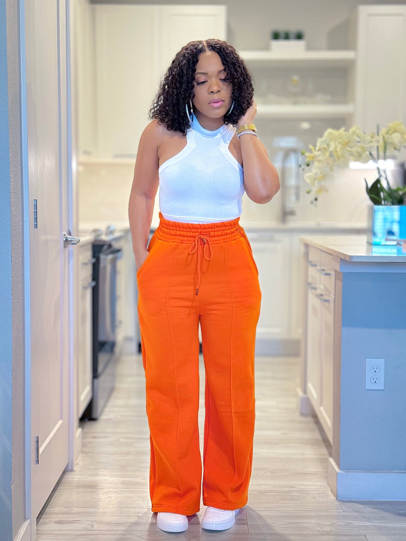 Women Casual Drawstring Sports Sweatpants