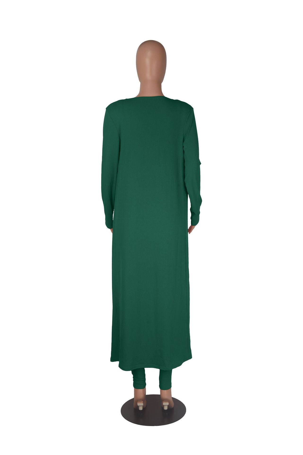 Fall Women'S Fashion Straps Jumpsuit + Casual Fall Loose Long Sleeves Cardigan 12