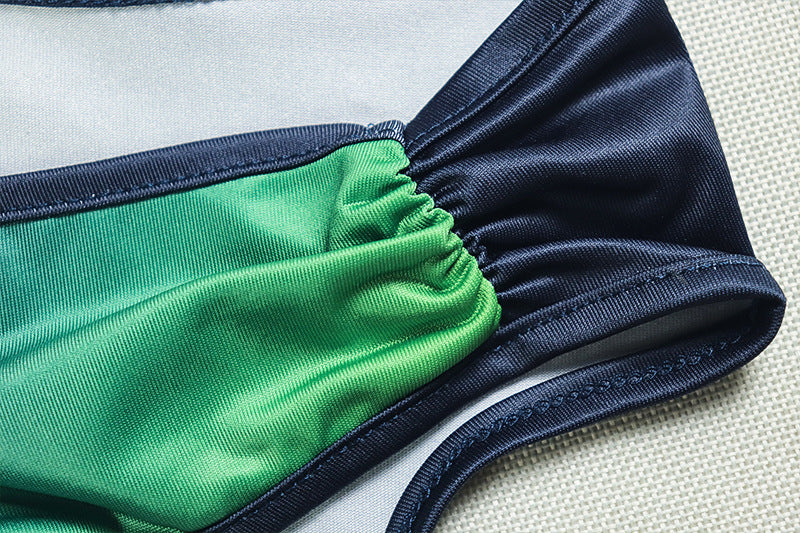 Fashion Slash Shoulder Printed Tight Fitting Bodycon Women's Dress 11