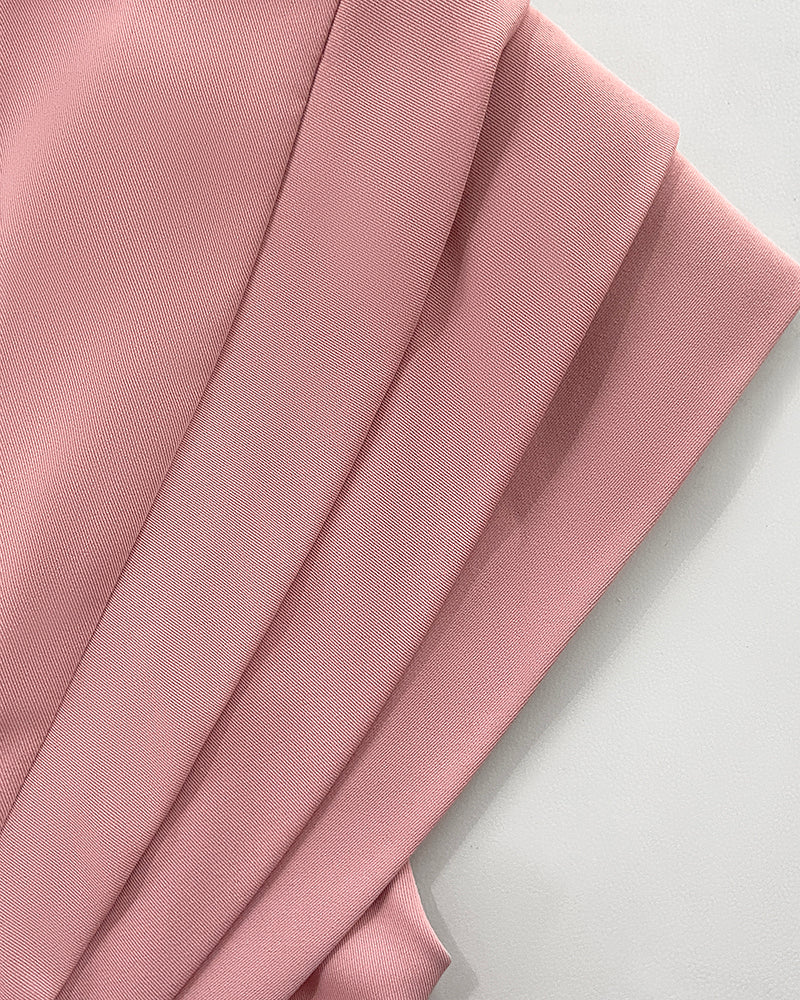 Elegant Solid Color Midi Dress 5