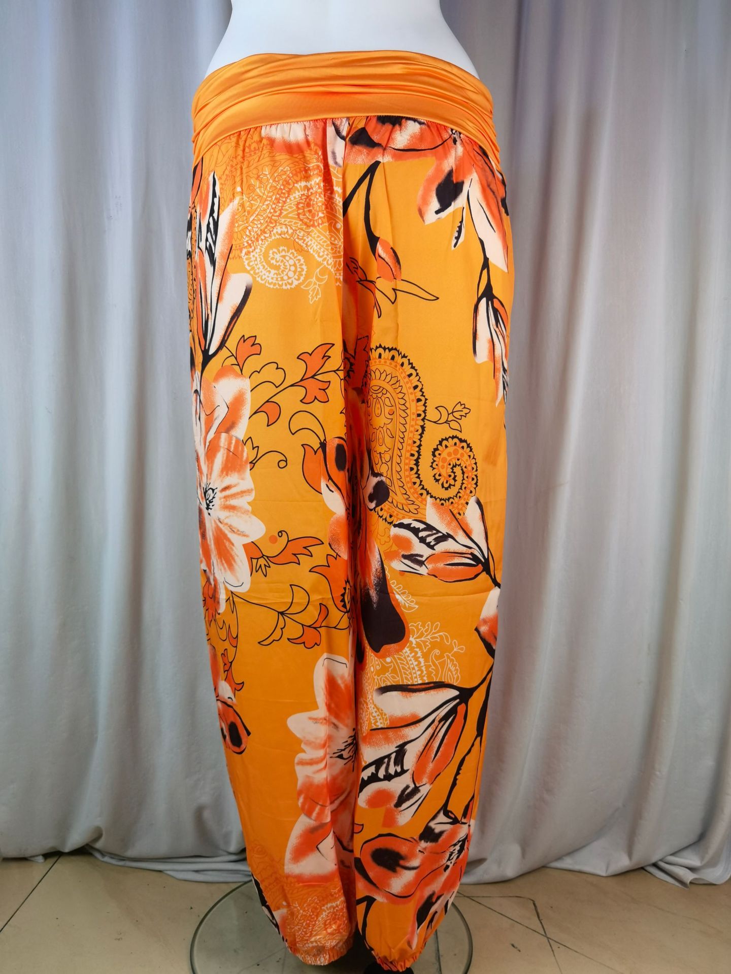 Women Printed Casual Wide-Leg Pants 67