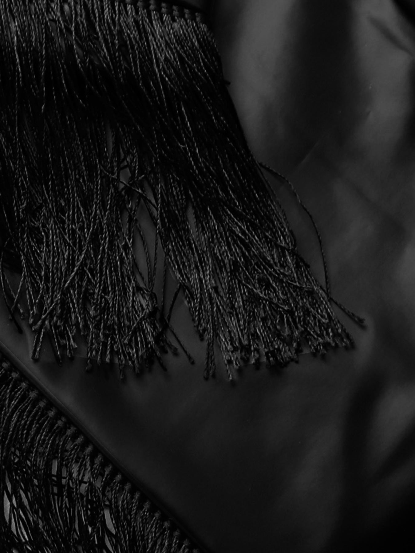 Sexy Strapless hollow tassel vest high waist Tight Fitting pants stretch leather two-piece set 20