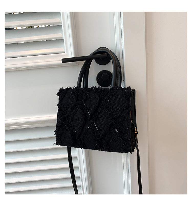 Women Summer Diamond Handbag Single Shoulder Crossbody Small Square Bag 9