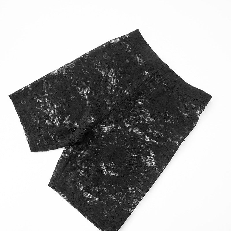 Sexy Lace Basic See-Through Stretchy Shorts for Women 6