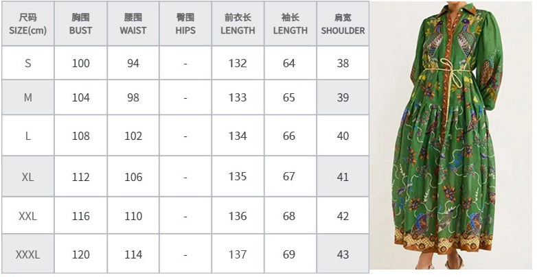 Women Chic Balloon Sleeve Turndown Collar Long Sleeve Dress 44