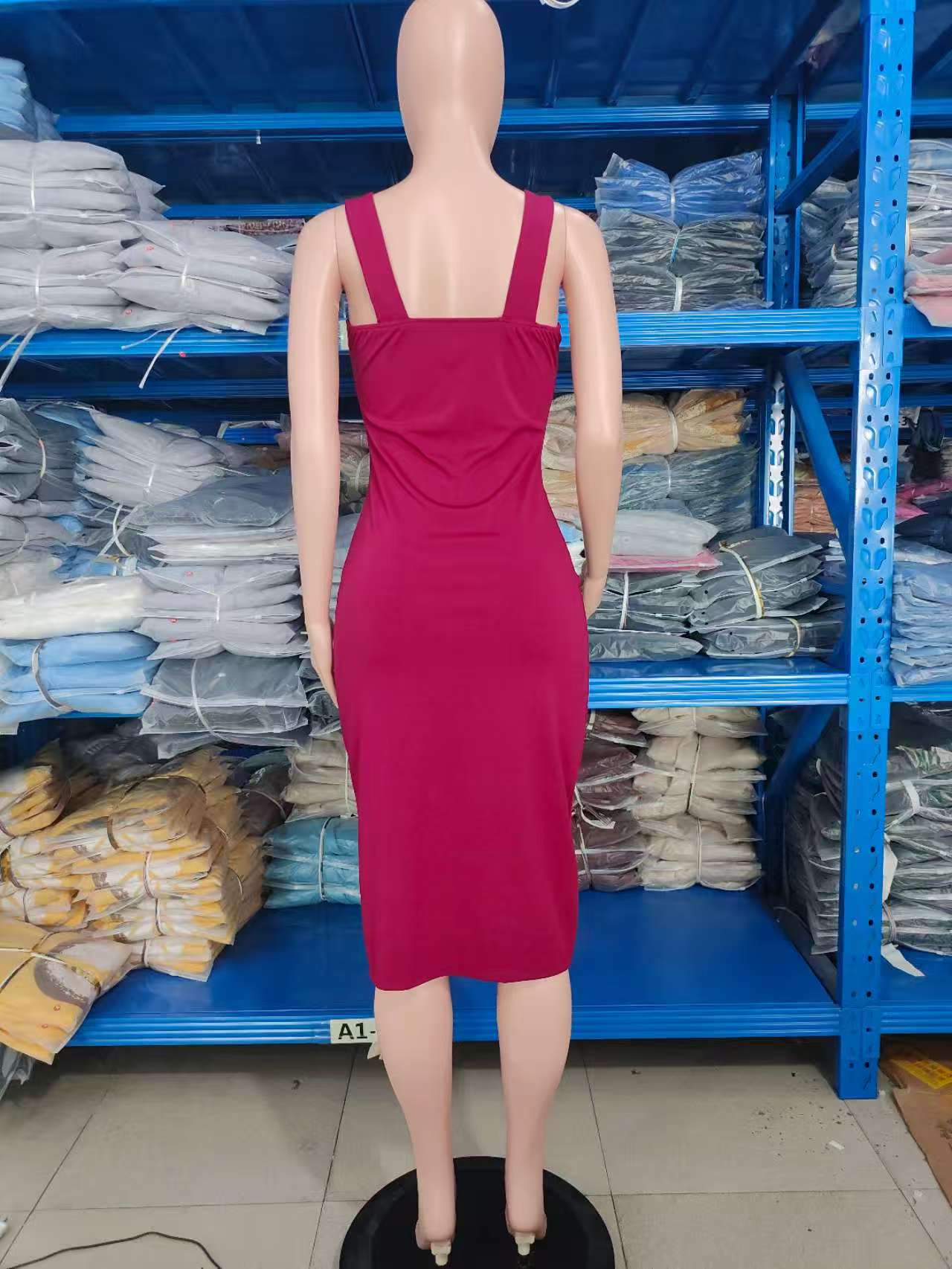 Women summer elegant sleeveless slit dress 9