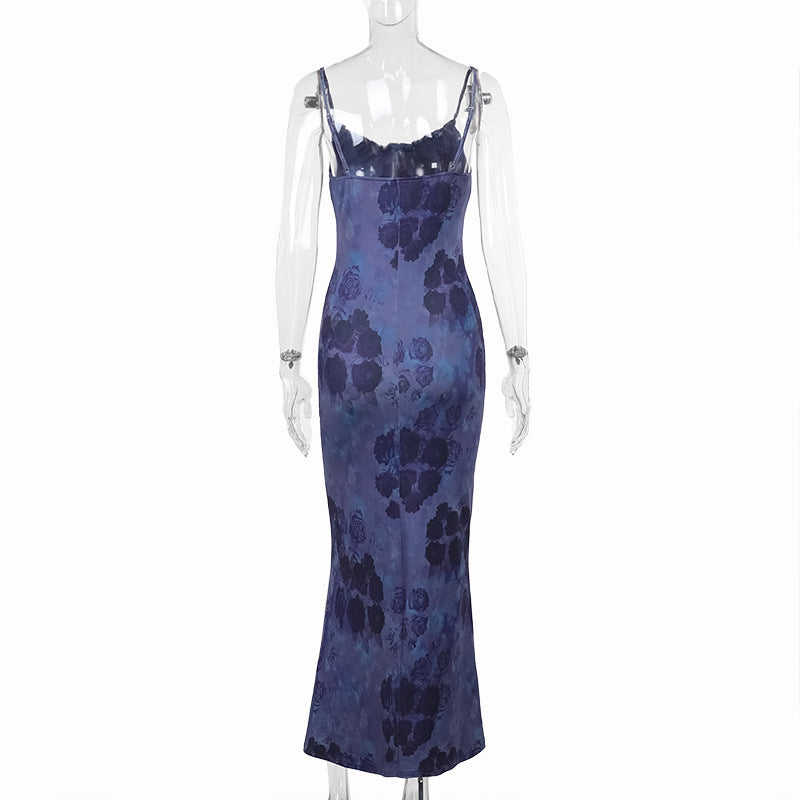 Women Lace Lace-Up Bodycon Dress 7