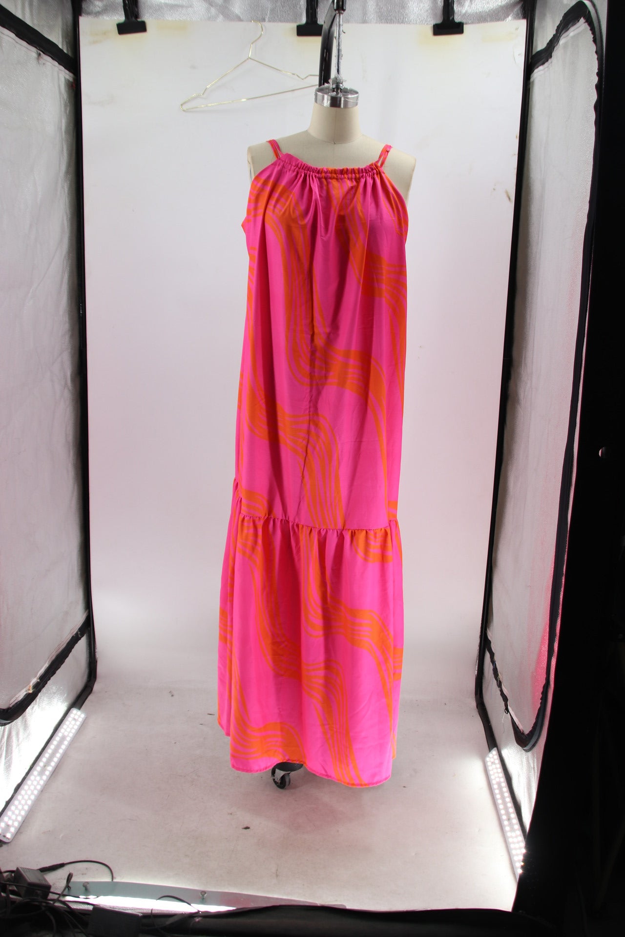 Women Summer Holidays Backless Suspender Maxi Dress 10