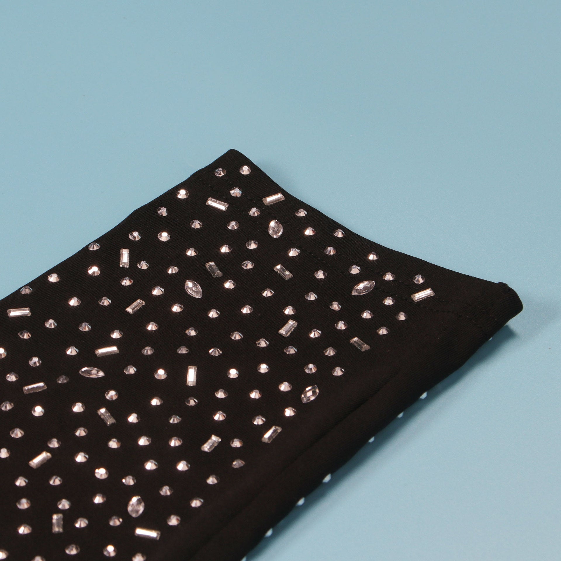 Women Beaded Stretch Suspender Bodycon Jumpsuit 26