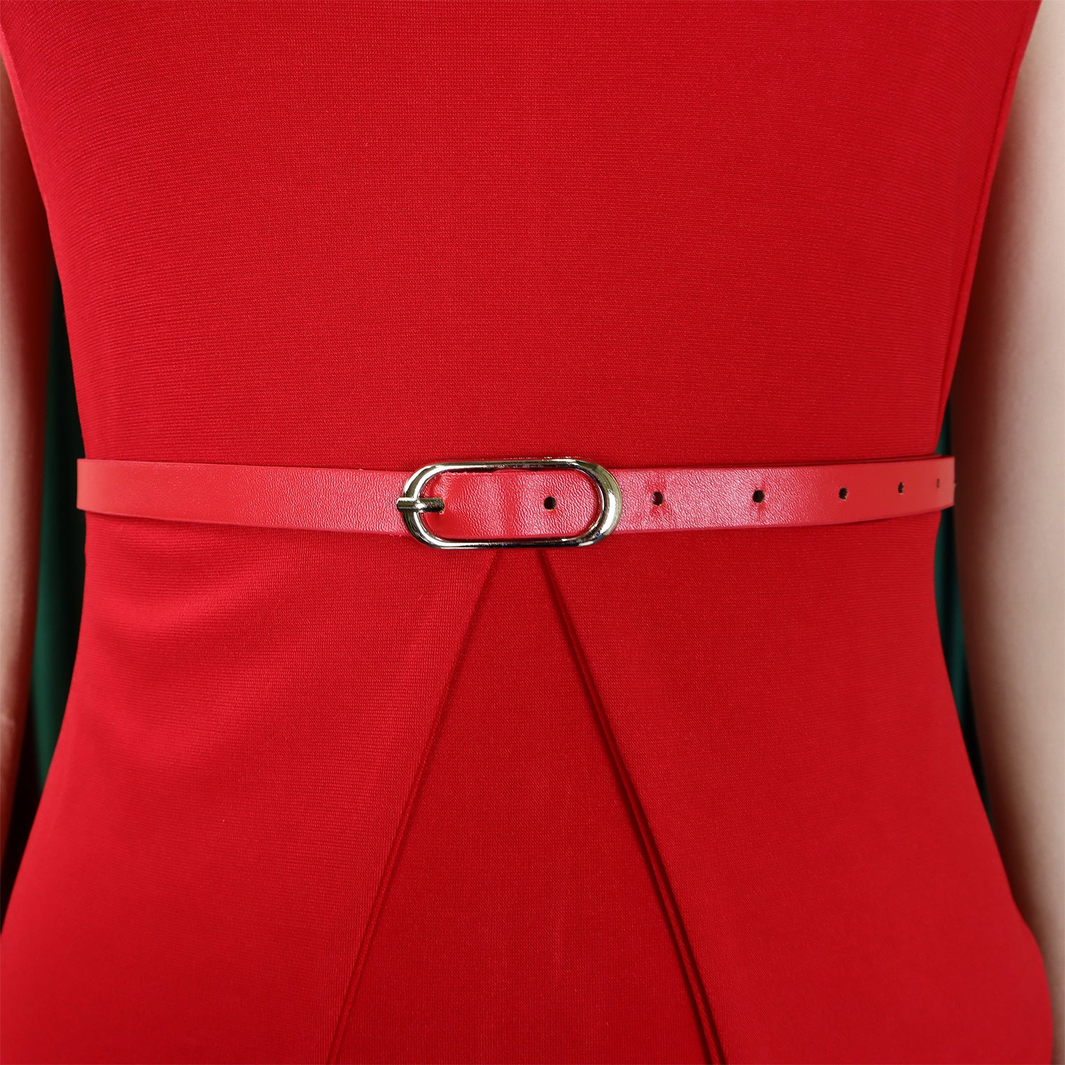 African Women's Solid Color High-Waist Ruffle Short-Sleeve Square-Neck Bodycon Pencil Dress 16