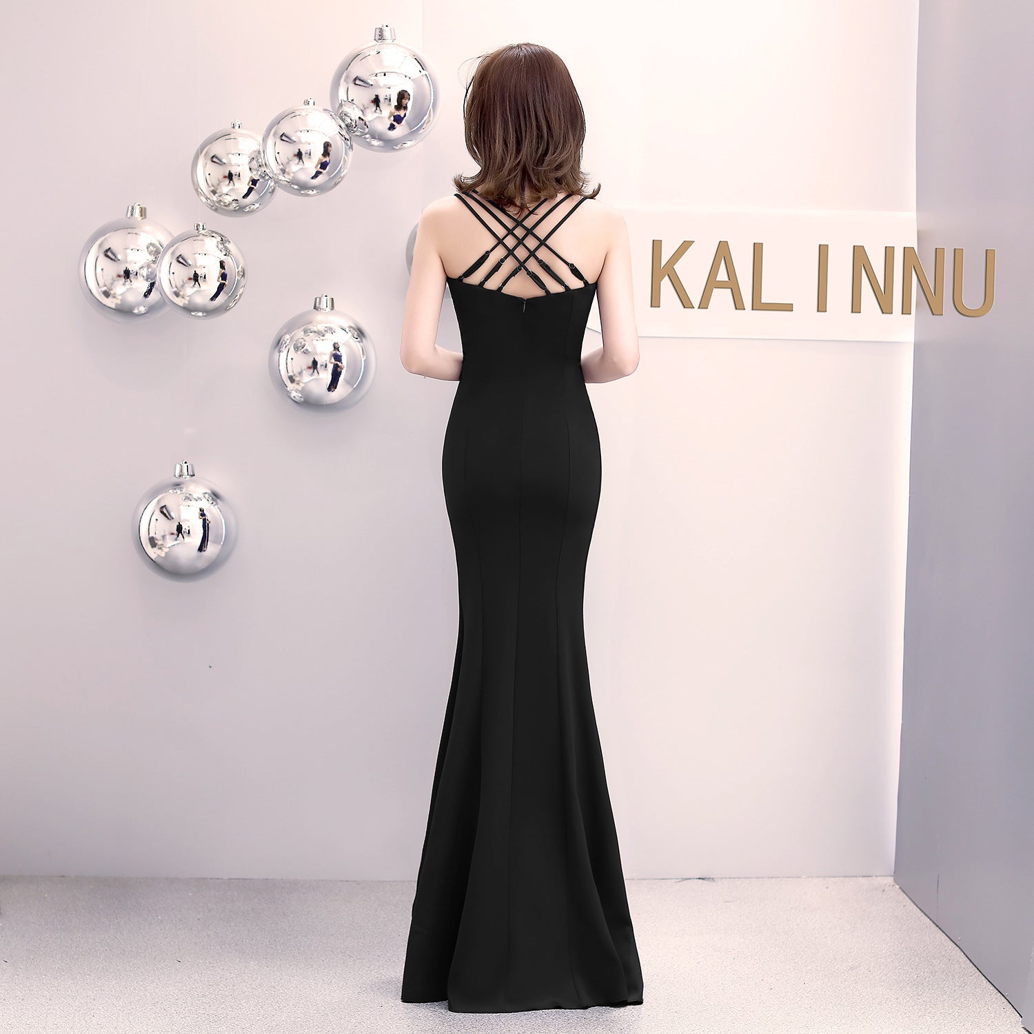 Formal Party Evening Dress Fashion Elegant Long Sexy Straps Slim Mermaid Cocktail Prom Dress 22