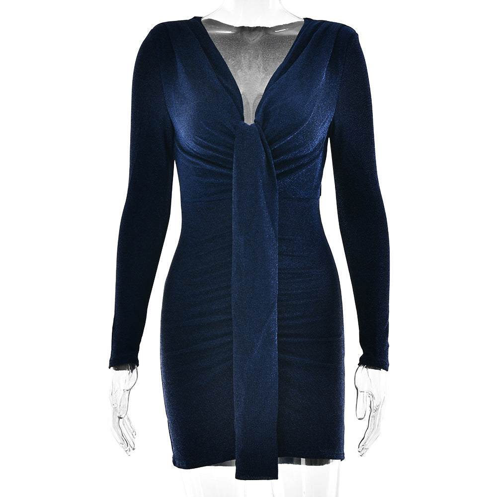 Women Party V-neck Sexy Bodycon Dress 15